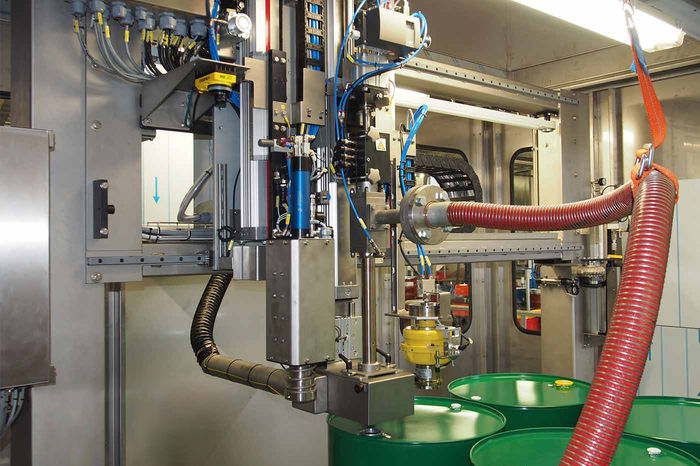 Pallet Filling Systems - Transport and filling of various containers