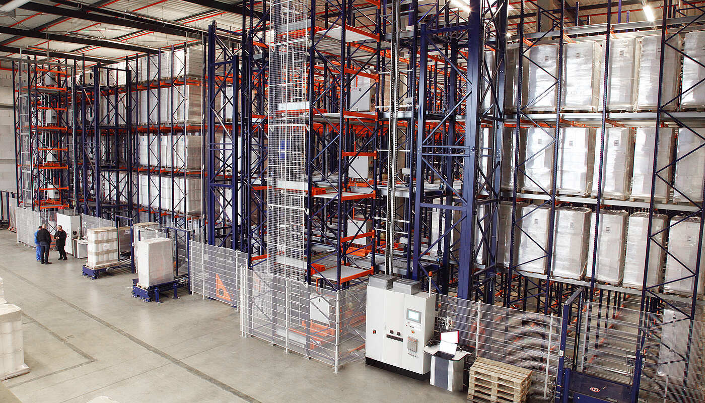 Übersicht über ein automatisches Palettenlager