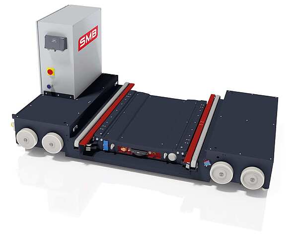Compact design: CAPtriever, consisting of truck and wireless pallet shuttle